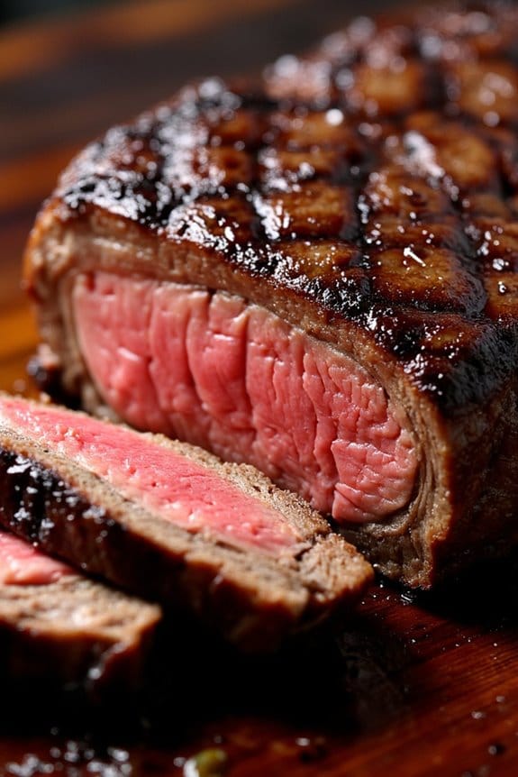 bourbon glazed grilled porterhouse steak