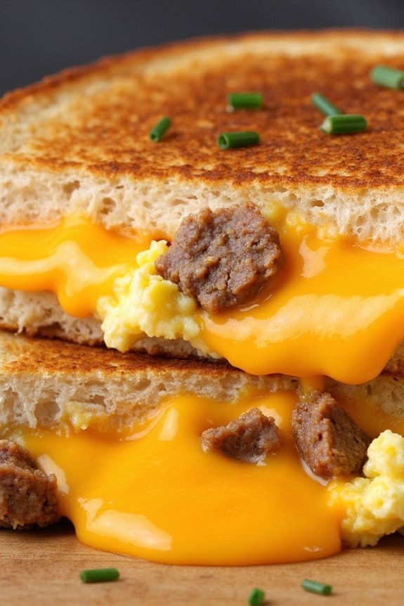 breakfast grilled cheese delight