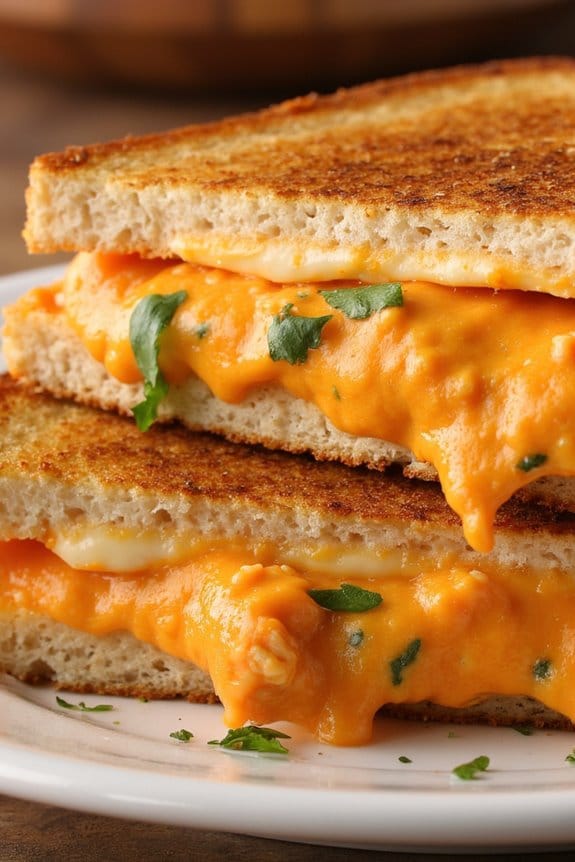 buffalo chicken grilled cheese