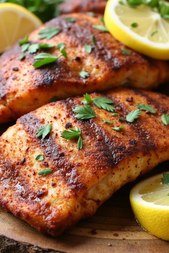 cajun spiced grilled catfish