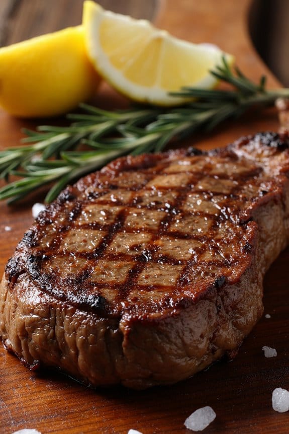 charcoal grilled t bone perfection