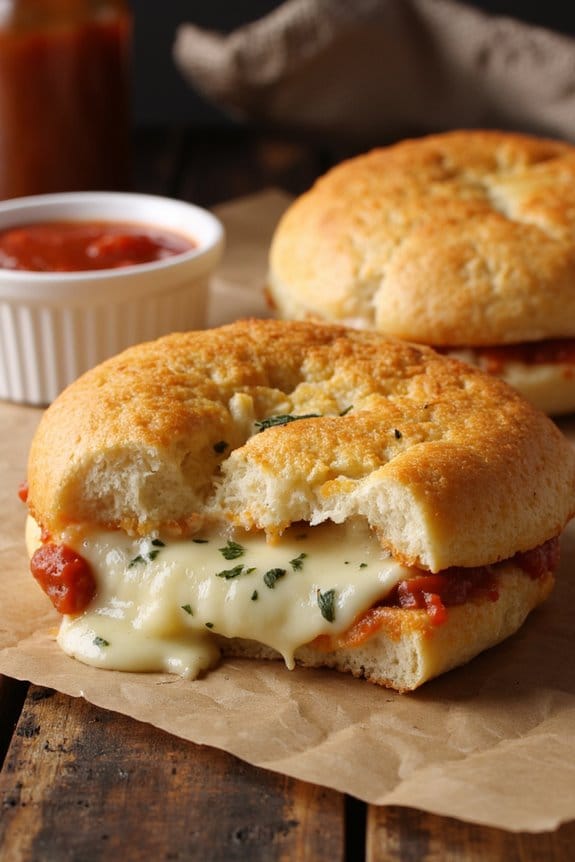 cheesy italian grilled sandwiches