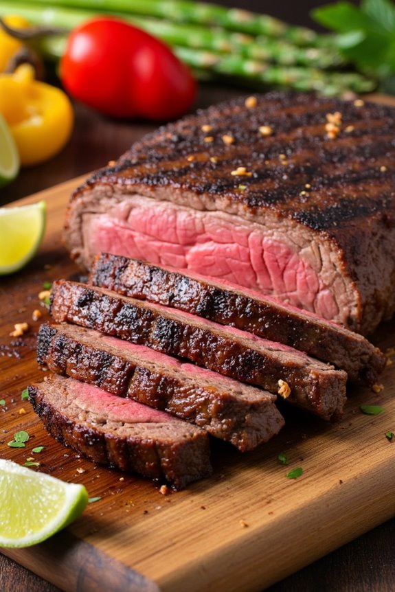 chili lime rubbed skirt steak