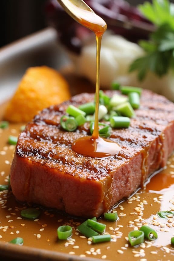 citrusy ponzu grilled tuna