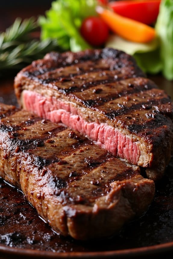 coffee rubbed grilled steak