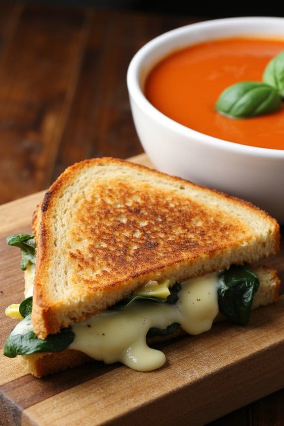 comforting grilled cheese pairing
