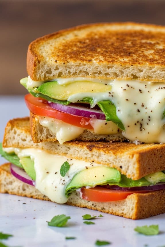 creamy spicy grilled sandwich