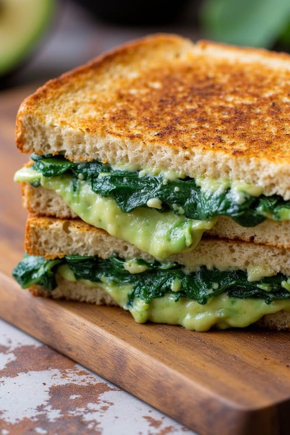 creamy vegan grilled cheese
