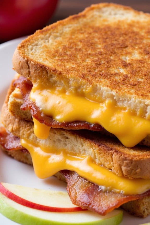 crispy apple bacon sandwich