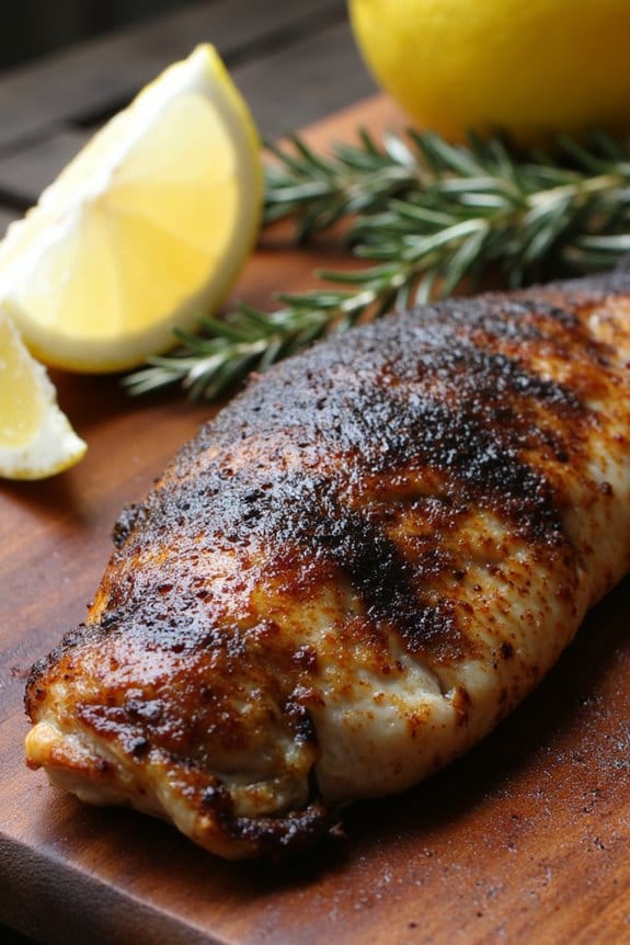crispy blackened grilled fish
