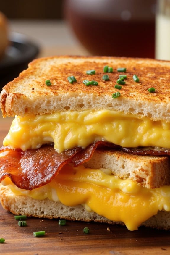 delicious breakfast sandwich melt