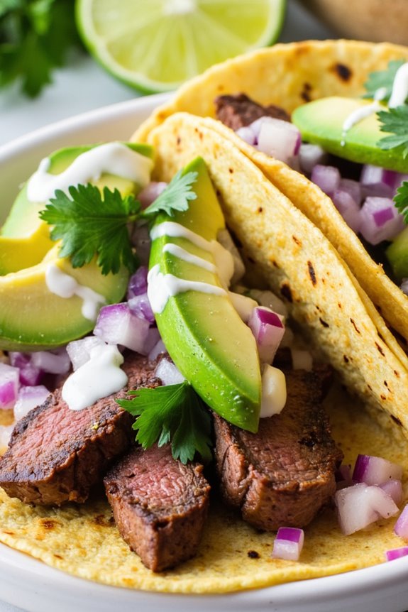 delicious customizable steak tacos