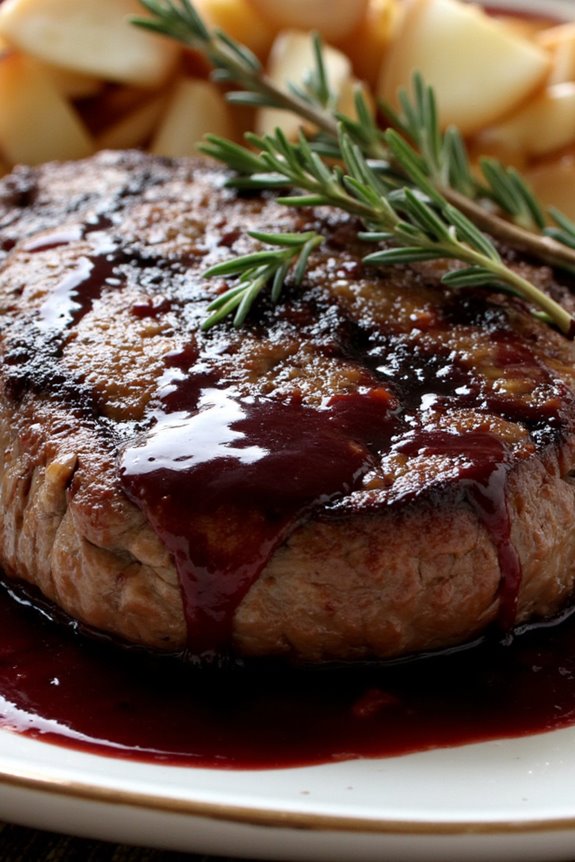 elegant red wine sauce