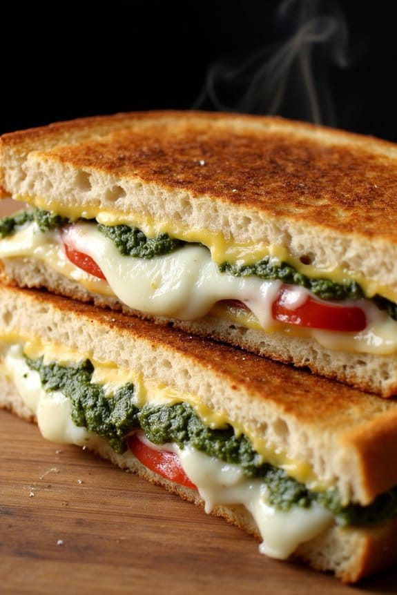 flavorful fall grilled cheese