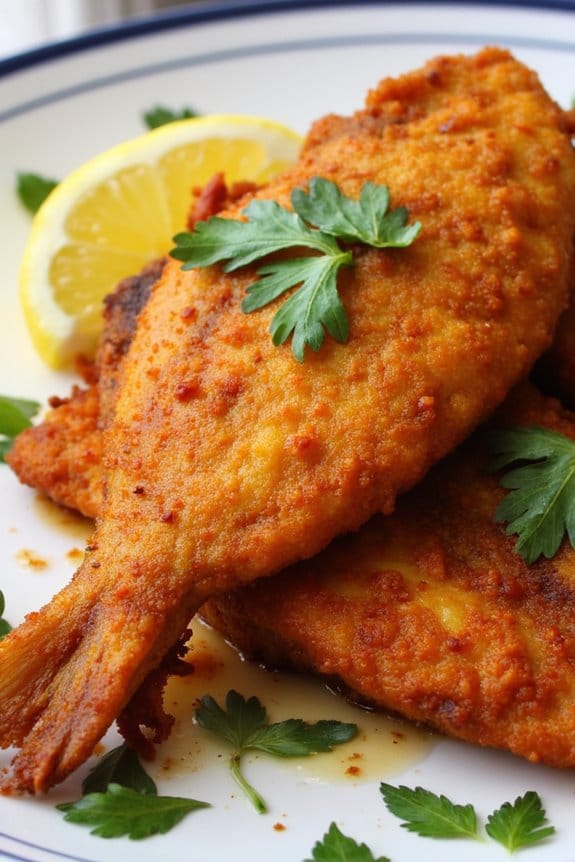 flavorful fried fish dish