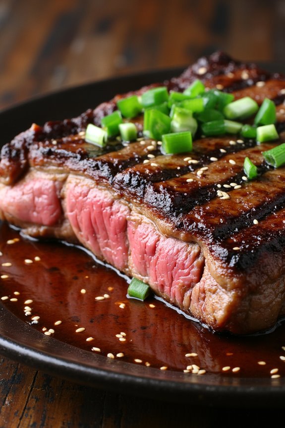 flavorful grilled ginger soy steak