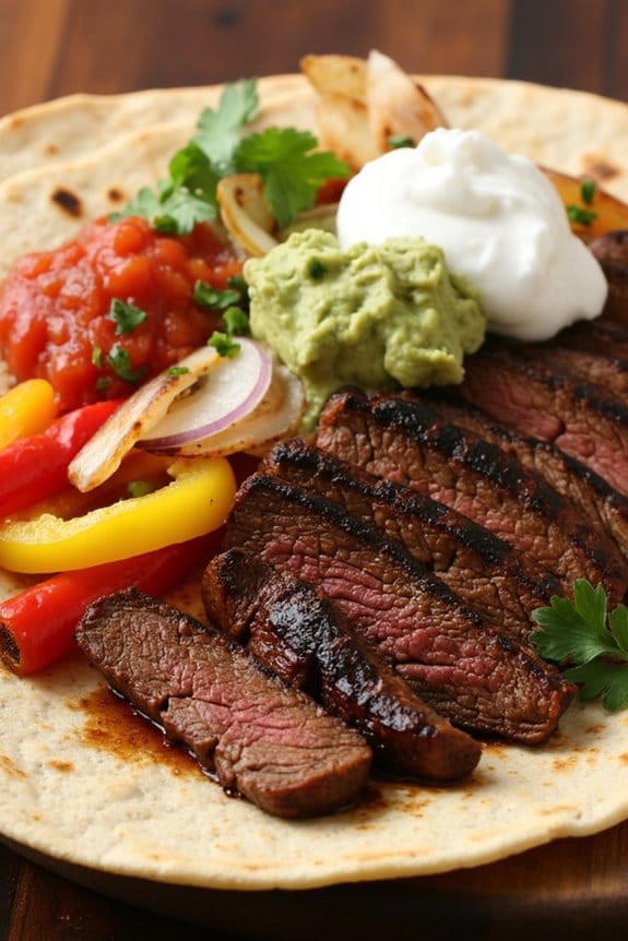 flavorful grilled skirt steak