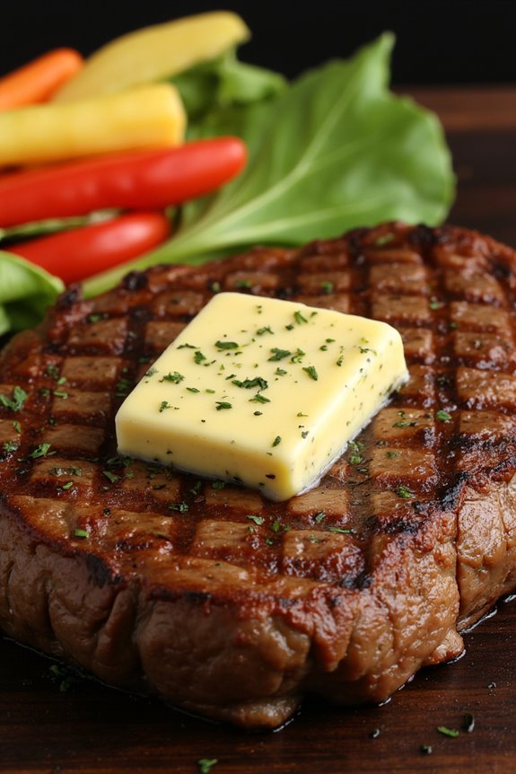 french herb butter steak