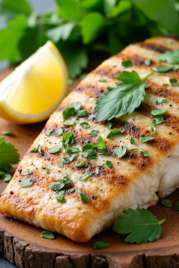 fresh herb grilled fish
