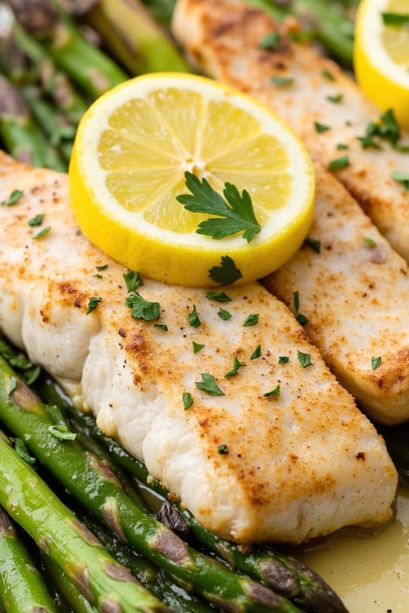 garlic butter fish packets