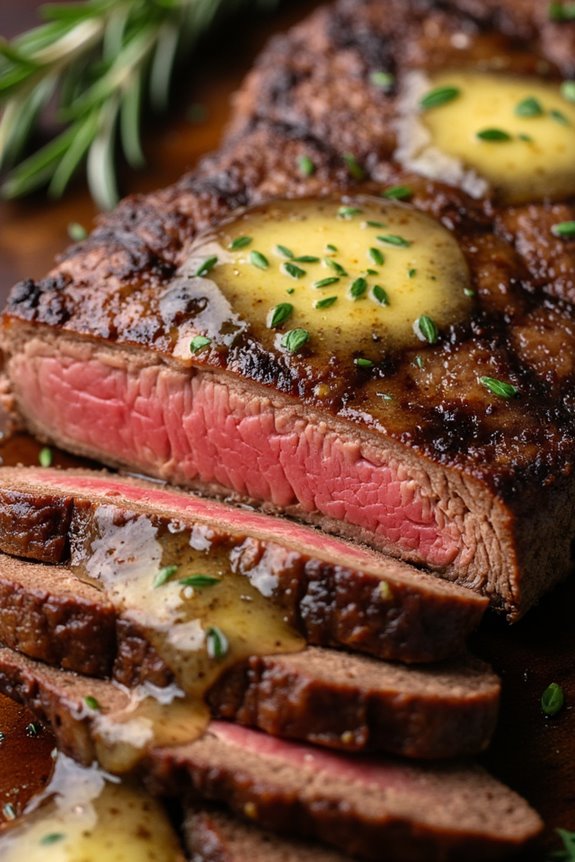 garlic butter herb steak