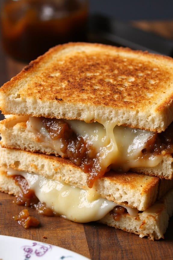 garlic provolone grilled cheese
