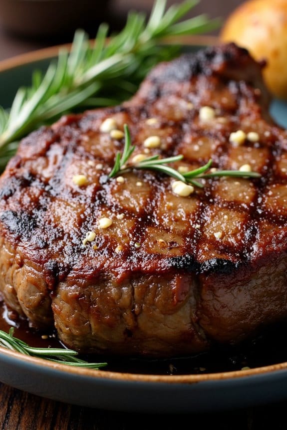 garlic rosemary marinated steak