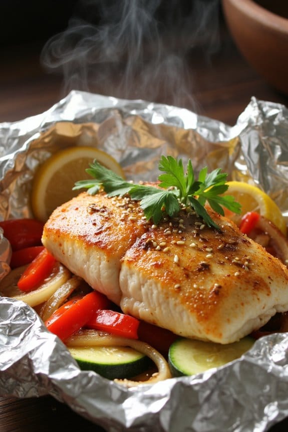 ginger soy fish packets