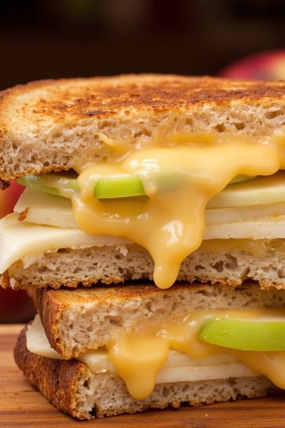 gourmet apple gouda sandwich