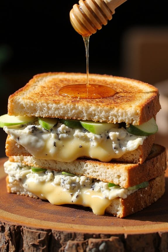 gourmet blue cheese sandwich