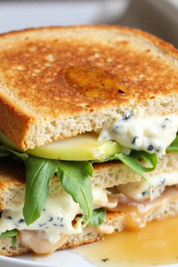 gourmet blue cheese sandwich