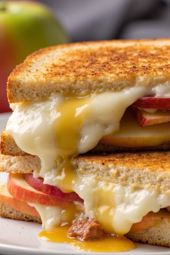 gourmet brie apple sandwich