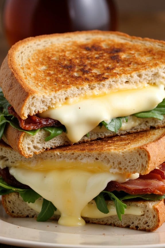 gourmet brie bacon sandwich