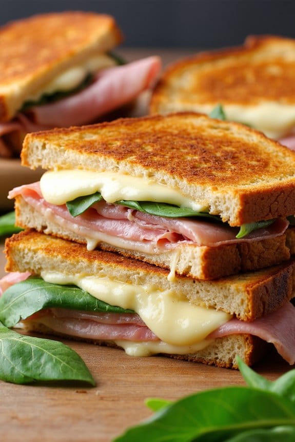 gourmet brie prosciutto sandwich