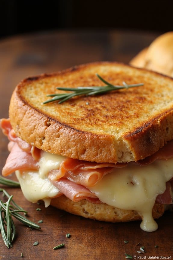 gourmet fontina prosciutto sandwich