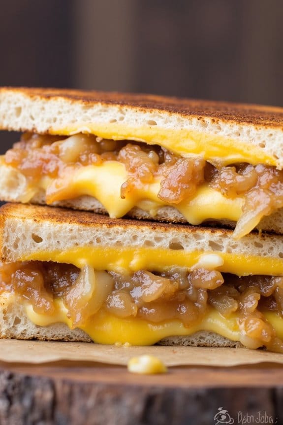 gourmet french onion grilled cheese