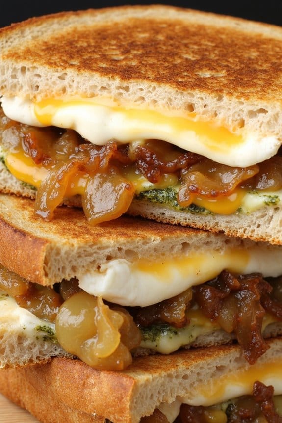 gourmet grilled cheese delight