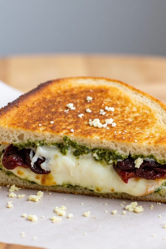 gourmet grilled cheese delight