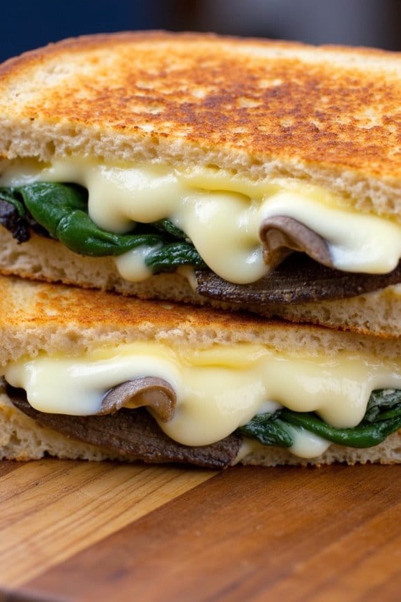gourmet grilled cheese delight