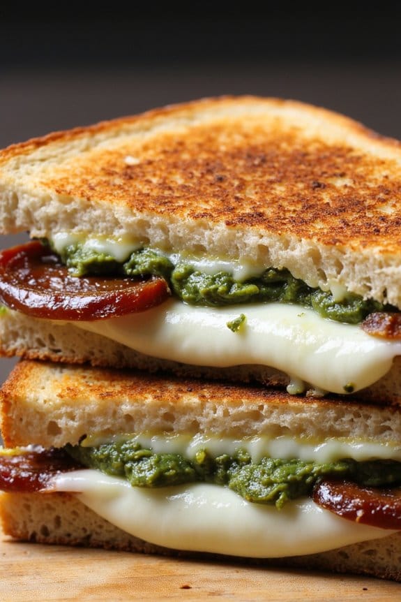 gourmet grilled cheese delight