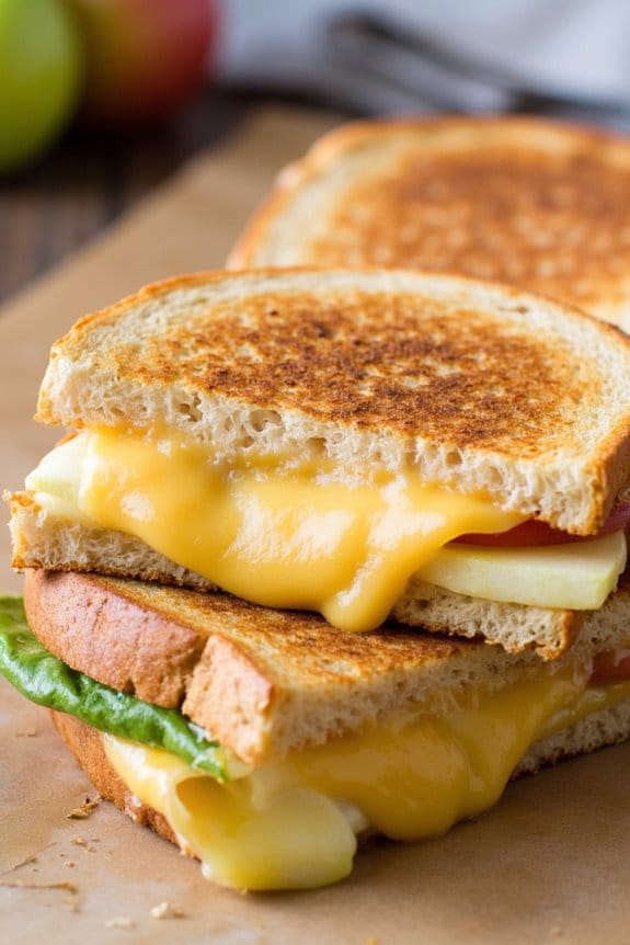 gourmet grilled cheese delight