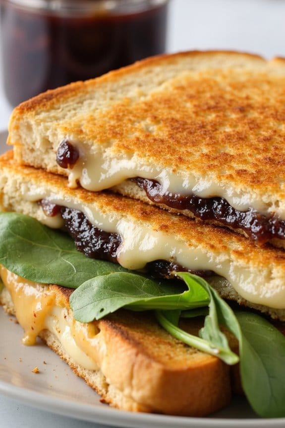 gourmet grilled cheese delight