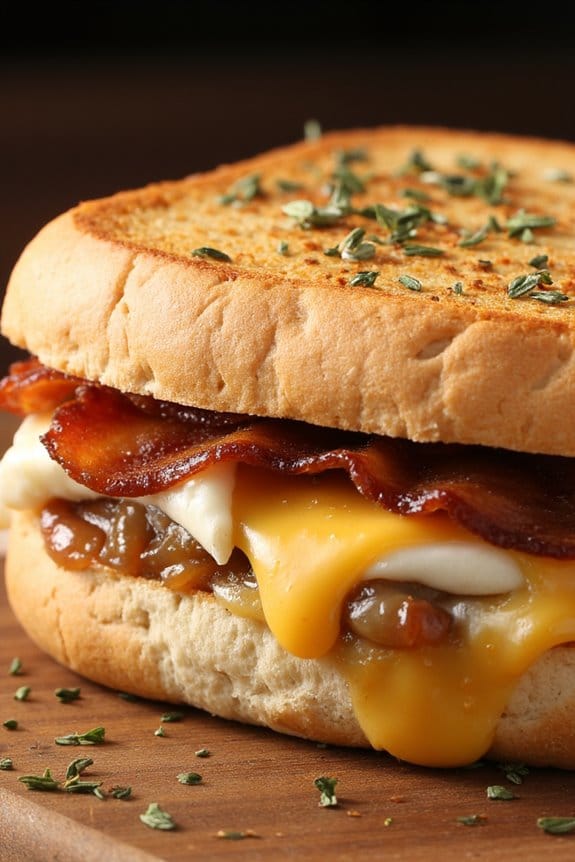 gourmet grilled cheese delight