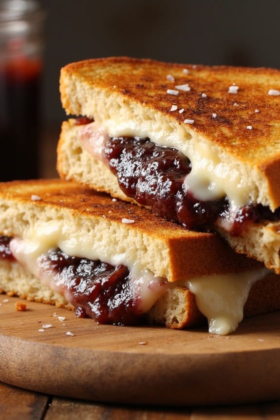 gourmet grilled cheese delight