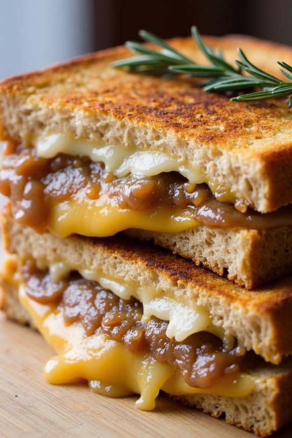 gourmet grilled cheese delight