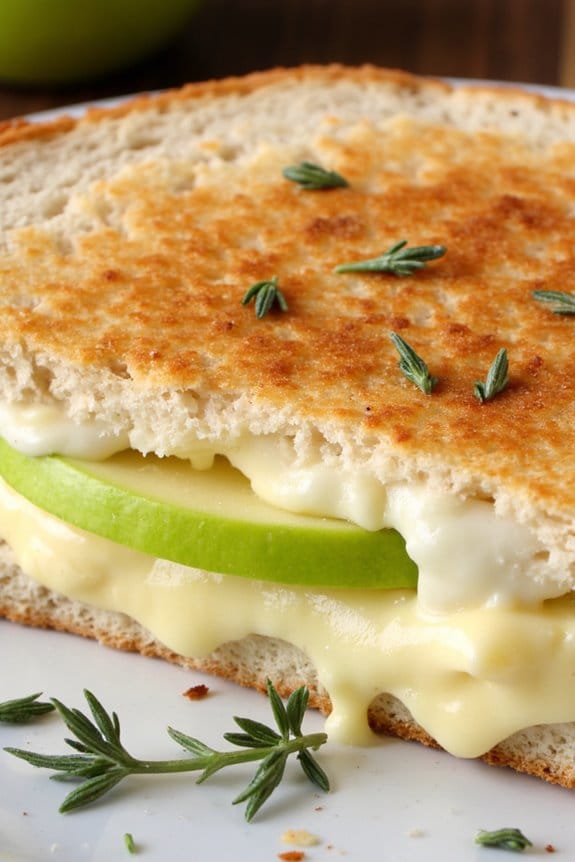 gourmet grilled cheese delight