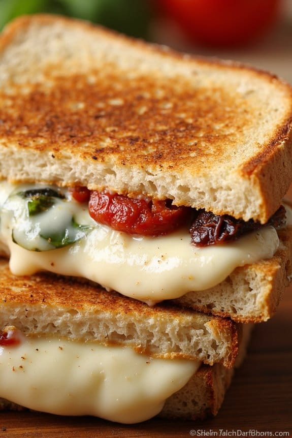 gourmet grilled cheese delight