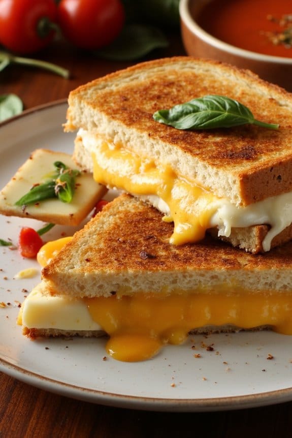 gourmet grilled cheese delight