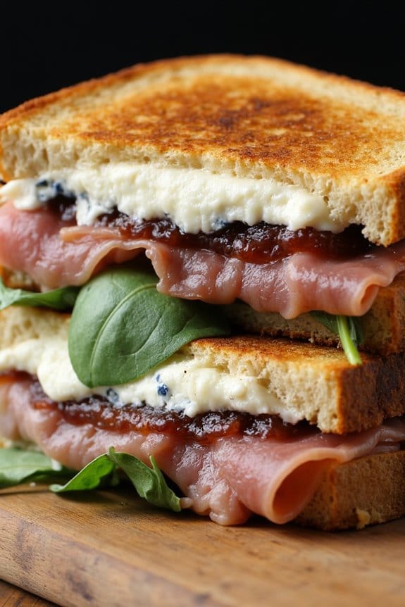 gourmet grilled cheese sandwich