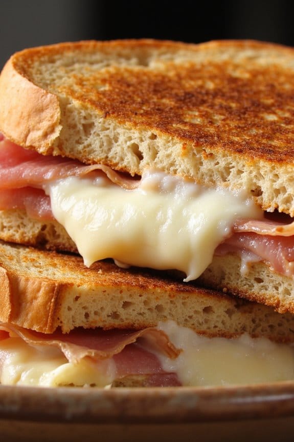 gourmet prosciutto brie sandwich